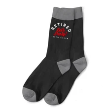 Retirement Gift Idea Men’s Socks Retire Retired Work Present Keepsake Size 6-11