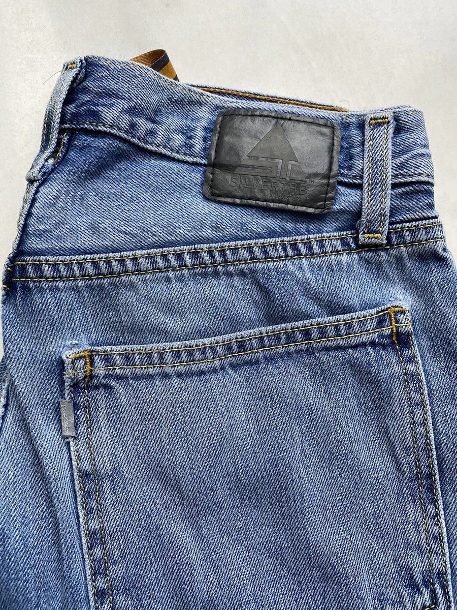 Levi's Silvertab Baggy Jeans Men's 30x30 Light Wash Distressed