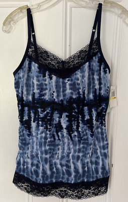 NWT Currants Tank Top Tech Navy Combo Size Medium