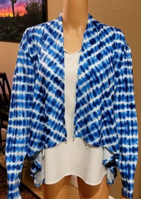 Women's Medium Sun Blocker Blue and White size s/m