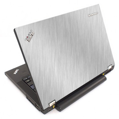 BRUSHED ALUMINUM Vinyl Lid Skin Cover fits IBM Lenovo ThinkPad T440P ...