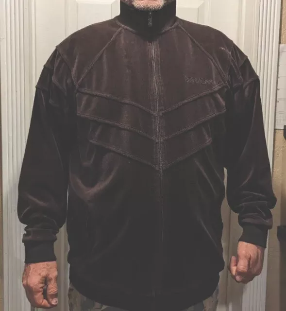 Vintage retro 1990s Sean John Velour Track Lightweight Jacket