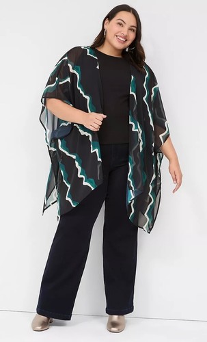 NWT - Lane Bryant Chiffon Overpiece