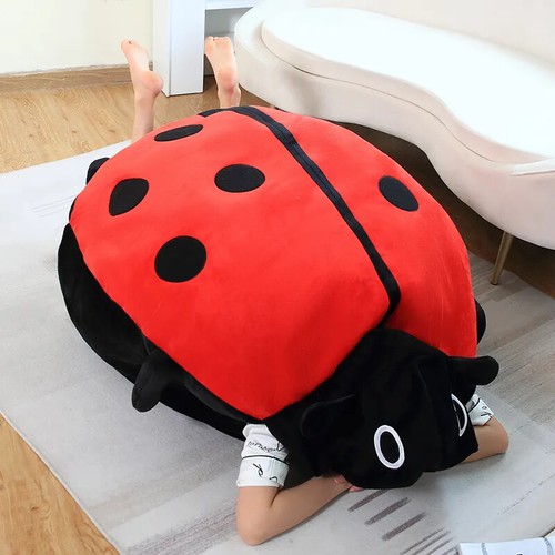 Wearable Ladybug Shell Funny Party Doll Stuffed Soft Plush Pillow Cushion Gift - 第 12/20 張圖片