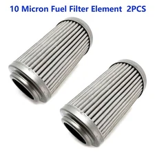 2PCS 12650 Stainless 10 Micron 50mm Fuel Filter Element NEW