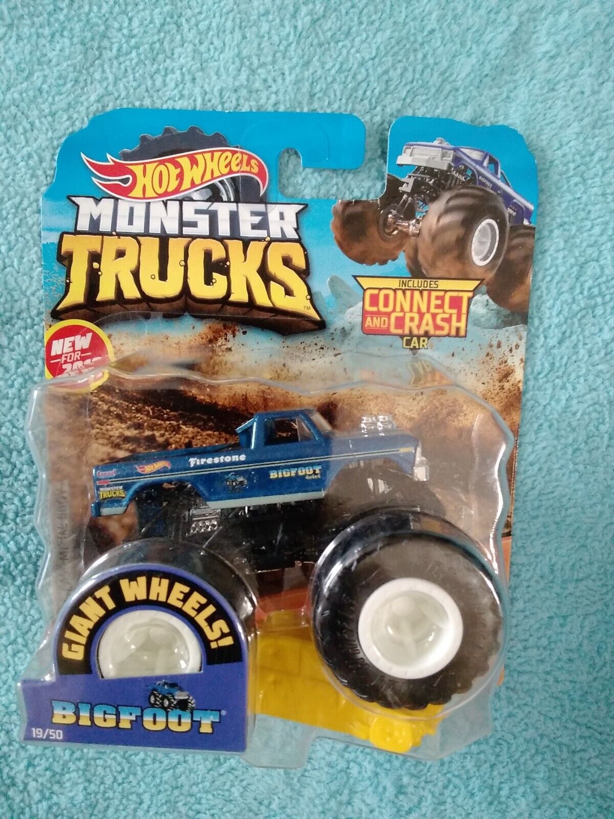 Hot Wheels Car Monster Trucks Big Foot Connect And Crash Car Collector  Edition Metal Diecast Model Cars Kids Toys Gift