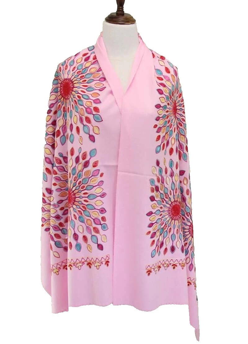 Bufandas y estolas Floral Multicolor Arco Iris para Mujer