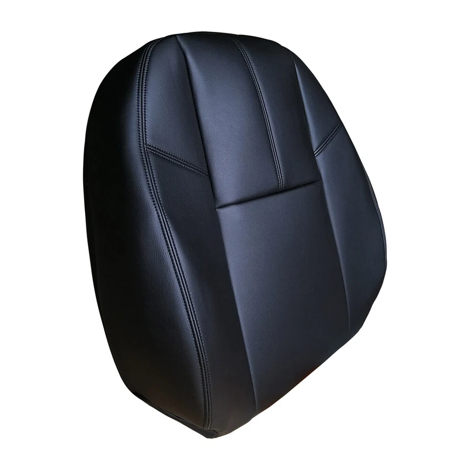 Fit 07-14 Chevrolet Silverado 1500 2500 Driver Passenger black Seat cover4pieces Foto 3 de 4