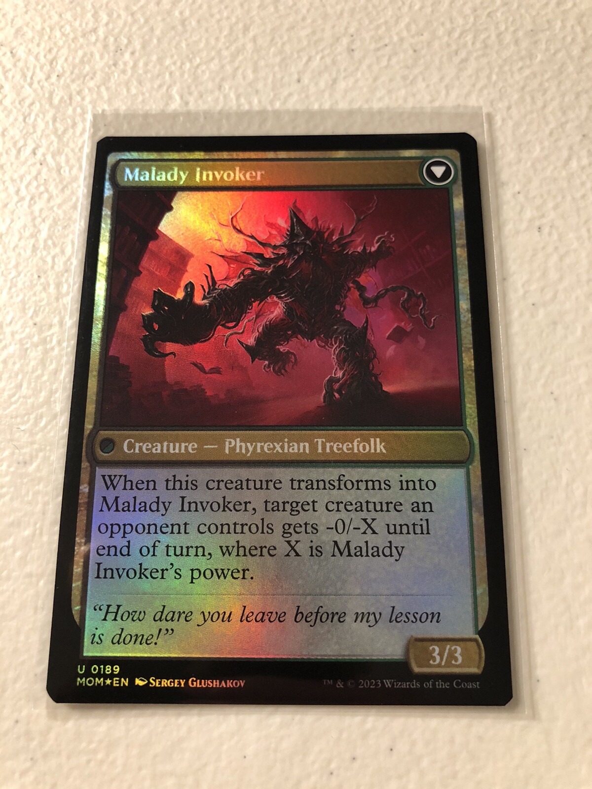 Herbology Instructor Malady Invoker Foil March of the Machine MOM MTG Magic eBay