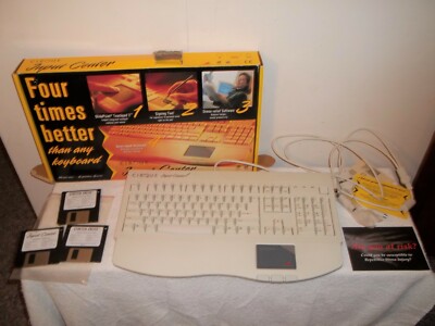 Vtg Cirque Input Center Ergonomic Model 360 Signature Series Computer Keyboard