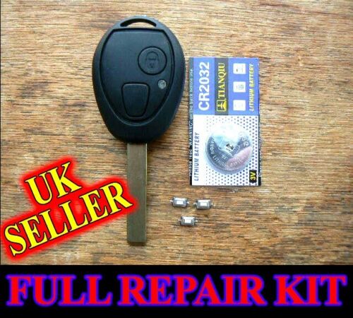 for BMW Mini Rover 75 Remote Key Fob Case FULL REPAIR KIT - Picture 1 of 1