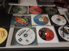 LOT of 10 vintage LOOSE PC Games PC CD Computer Game  DISKS ONLY, RARE,  SHELF62h