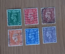 Complete GB used stamp set: 1941-2 King George VI definitives