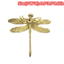 1PC Messing Libelle Form Knöpfe Schublade Schrank Küche Griff Kommode Ziehen