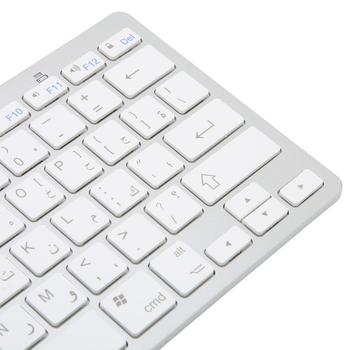 78 Keys BT 3.0 Wireless Keyboard Frnech Spanish Italian Japanese White Keyboard