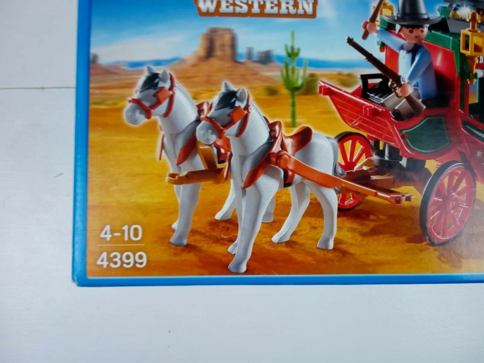 Playmobil Western - Diligence 4399 - Avec Boîte Et Notice - Occasion