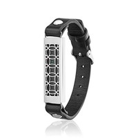 Fitbit Flex 2 Jewelry - Fitbit Bracelet Hyde 2 - Stainless Steel And Real Lea... on sale Fitbit Flex 2 Jewelry - Fitbit Bracelet Hyde 2 - Stainless Steel And Real Lea... on sale