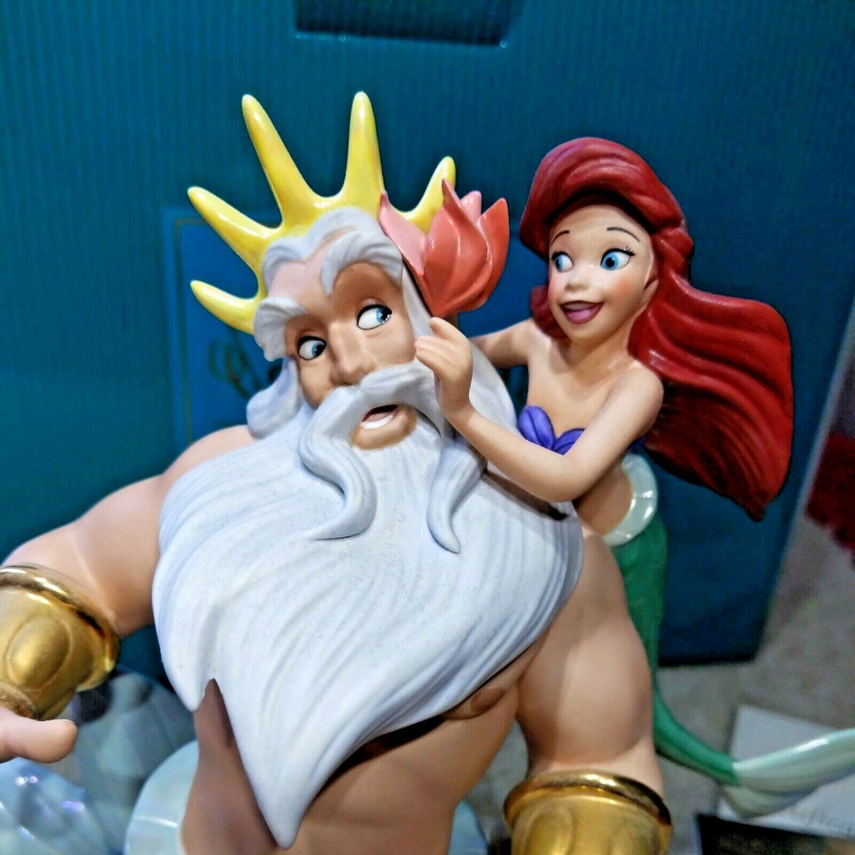 LE WDCC Ariel & King Triton Morning Daddy The Little Mermaid COA