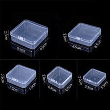 PP Clear Plastic Small Box Earplugs Jewelry Bead Earing Storage Case Organizer  