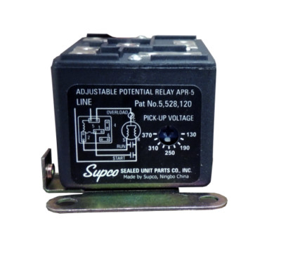 Supco APR5 Solid State Adjustable Potential Relay, 130-370V