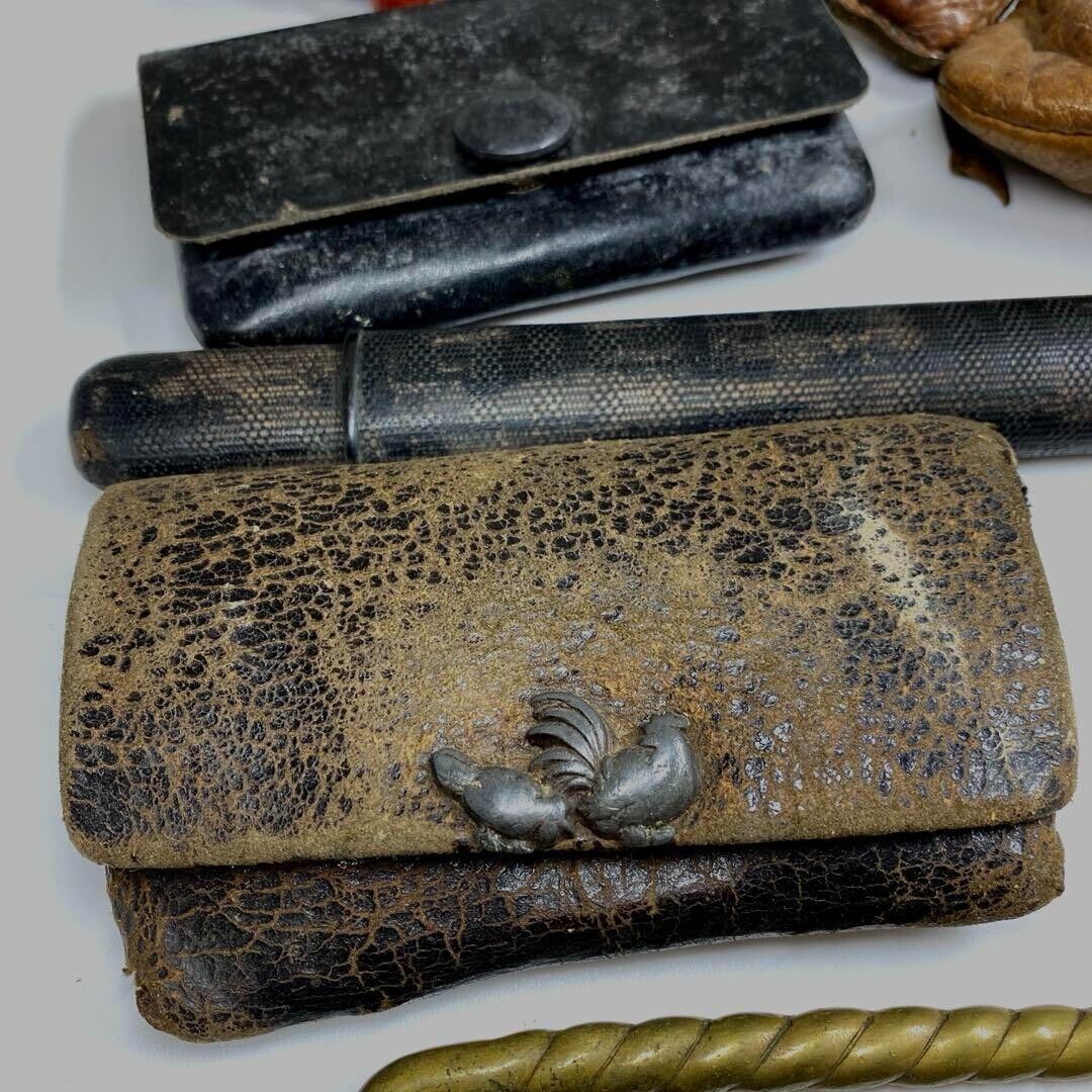 Japanese Antique Edo era Smoking pipe Kiseru W/ Pipe Case Japanese Antique Edo era Smoking pipe Kiseru W/ Pipe Case