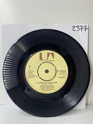 Talking In Your Sleep / Paintin' This Old Town Blue by Crystal Gayle 7  Vinyl 