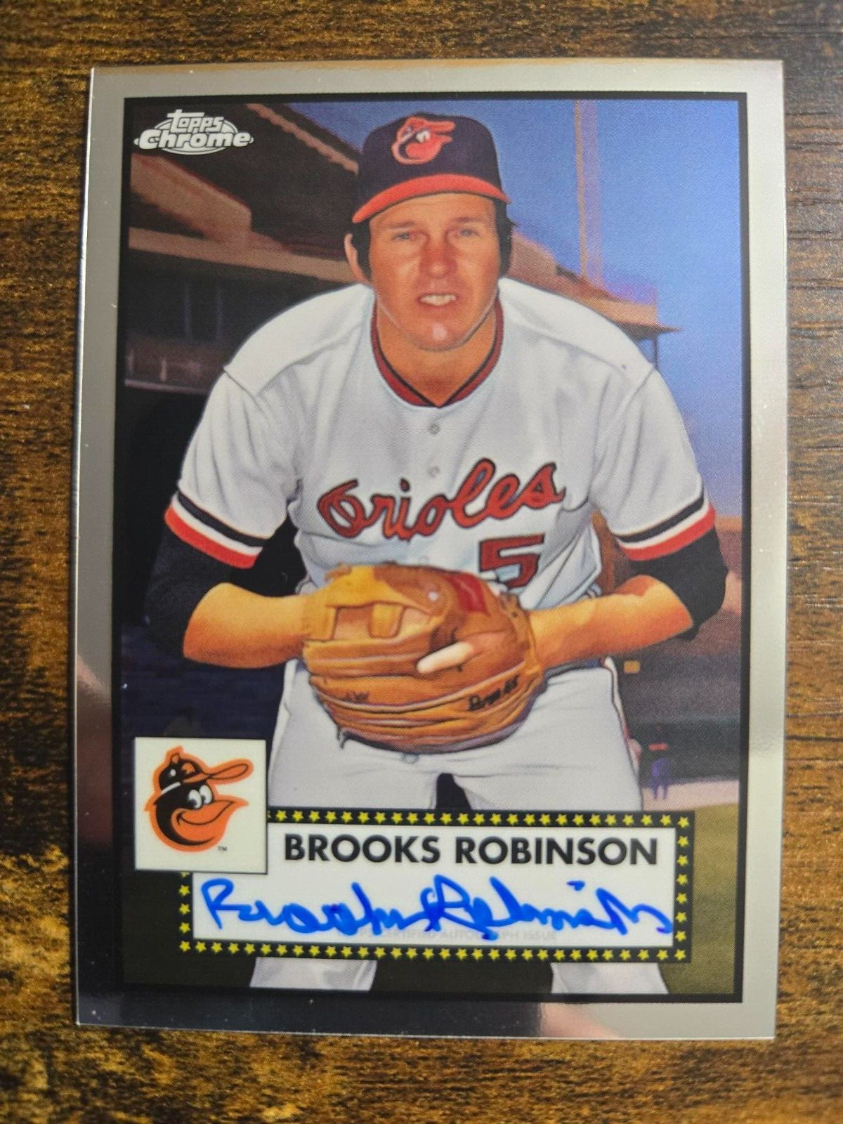 2021 Topps Chrome Platinum Anniversary - On Card Auto #PA-BR Brooks Robinson