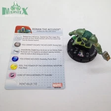 Heroclix Guardians of the Galaxy set Ronan the Accuser #020 Uncommon fig w/card!