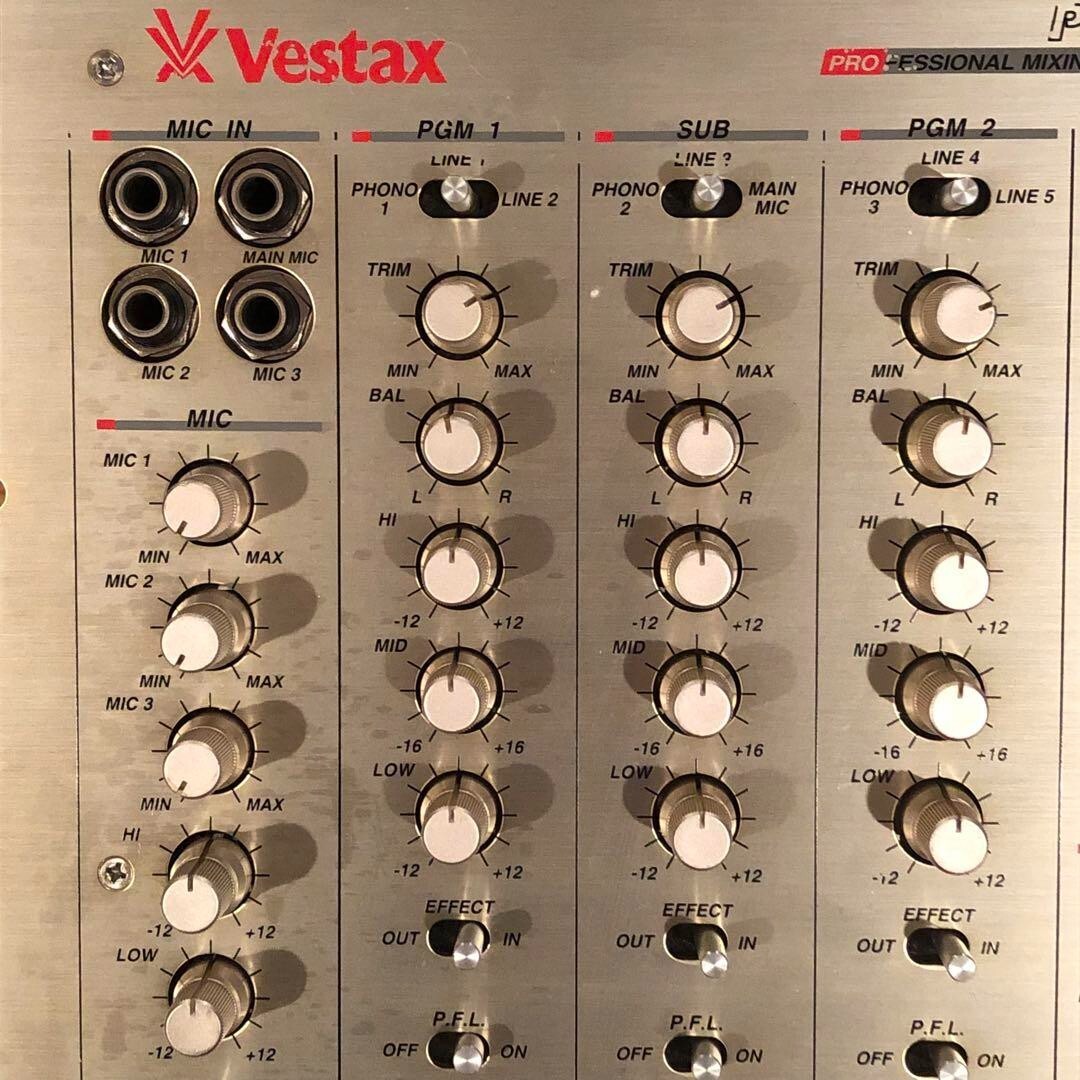 Vestax pmc-27mkⅡ Vestax PMC-27mk2 3 Channel DJ MIXER Silver Good | eBay