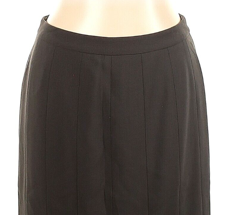 スカート Giorgio Armani Dark Brown Virgin Wool Midi Skirt Wool mid-length skirt Giorgio Armani Brown size 44 IT in