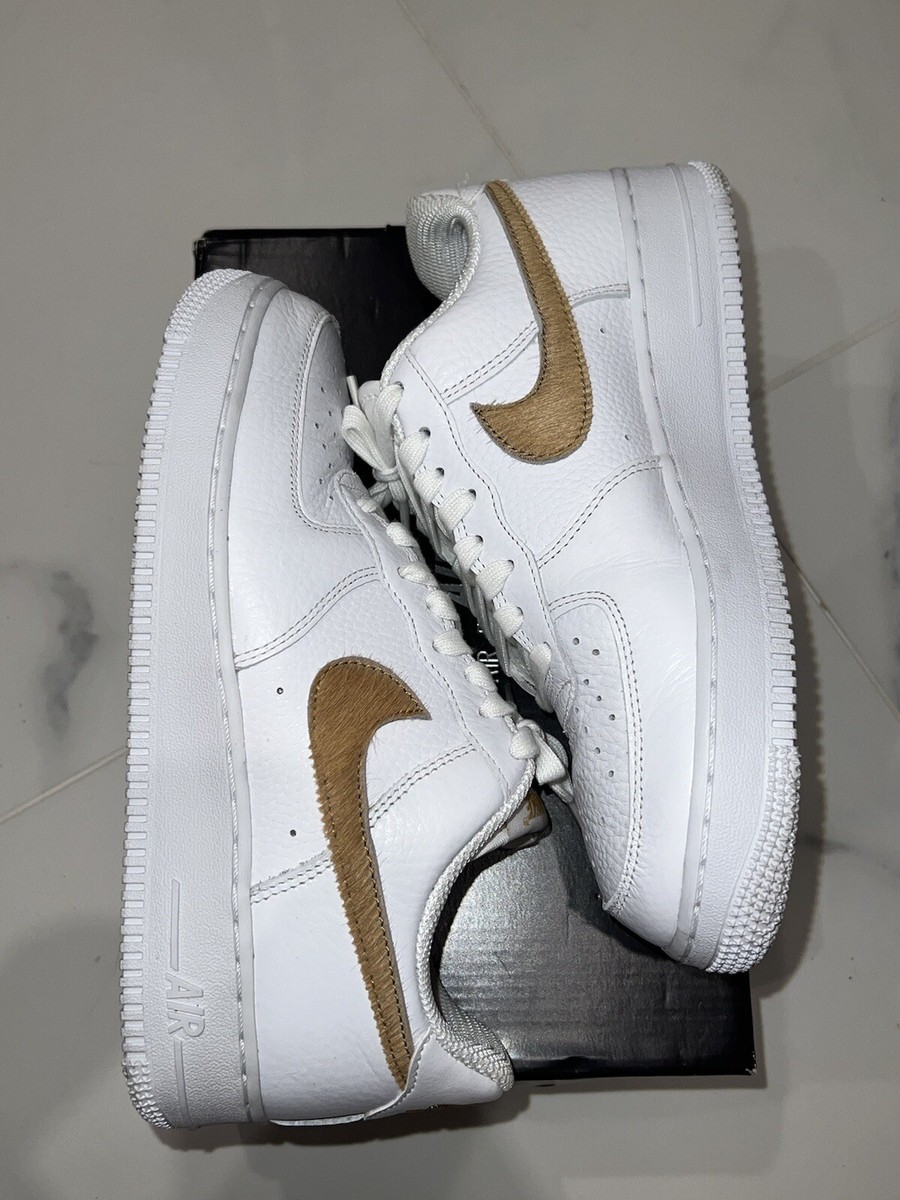 nike white with gold swoosh