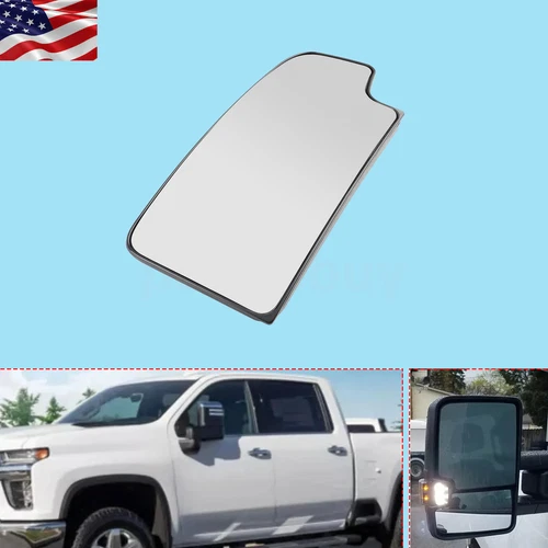 Tow Mirror Glass Lower Left For 2015-2017 Chevy Silverado GMC Sierra 2500 3500
