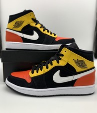 yellow orange and black jordan 1