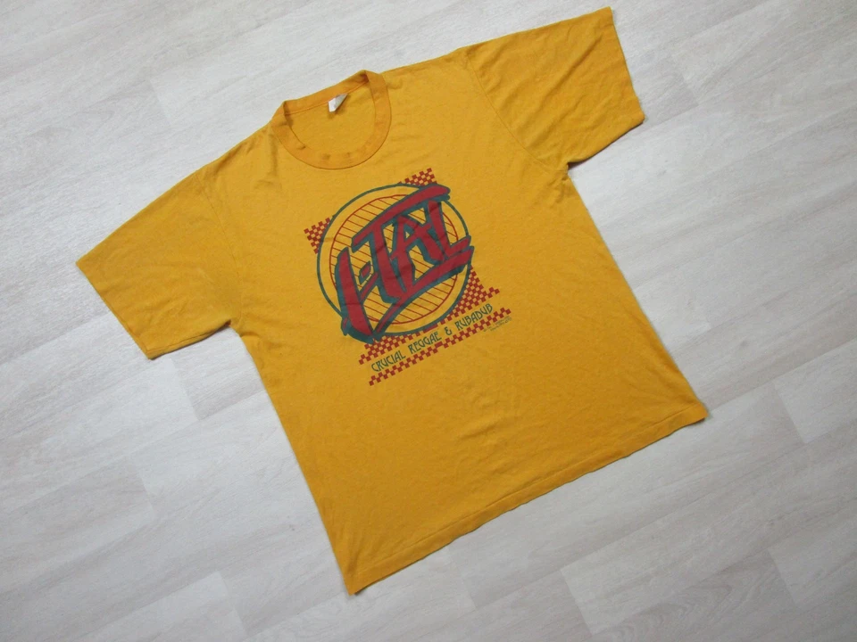 Camiseta De Colección I-Tal Reggae Band (XL) 1981 Crucial Reggae y Rubadub Álbum Ohio Foto 2 de 4