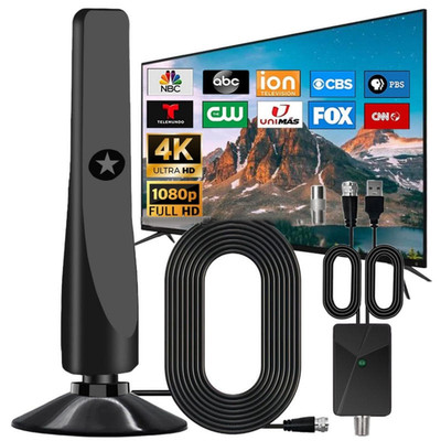 4K DVB-T2 Digital Antenne  HD 1080p Verstärker Flachantenne Full HD TV Fernseher