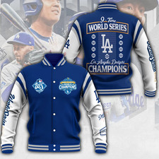 Dodgers 2025 World Series Champions Varsity Jacket