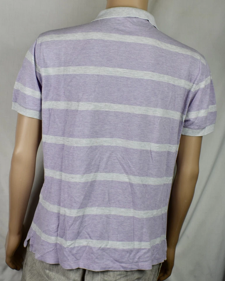 Camisa polo BRUNELLO CUCINELLI Italia para hombre gris/lilia manga corta en muy buena condición+ grande Foto 4 de 4