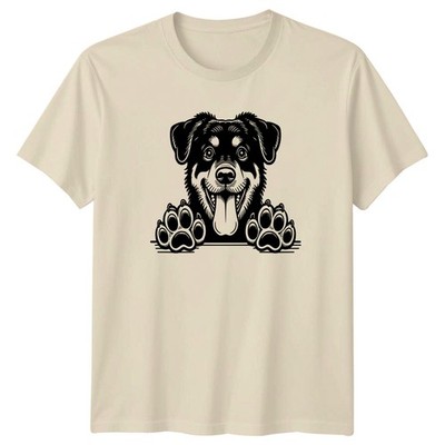 Rottweiler Hund Tiere Herren T-Shirt Damen Tee Grafik Unisex Haustierliebhaber Oberteil