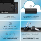 Black Fujitsu ScanSnap ix1300 document scanner with 30ppm, 600dpi, cloud connectivity, and feature-rich control panel.