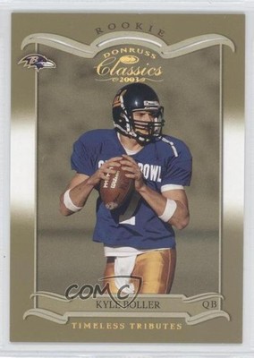 2003 Donruss Classics Rookie Timeless Tributes 37/100 Kyle Boller #158 e3g