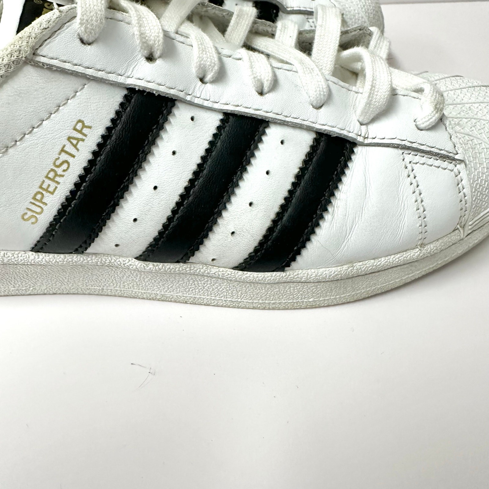 Adidas Superstar shell toe sneaker Cloud White / … - image 9