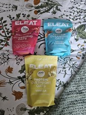 Eleat Protein Overnight Oats. 3 x 400g Bags. Sealed New.