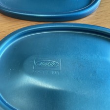Markill Alu Behälter - silber mit blauem Deckel - Vintage - 2 stöckig – Bild 4
