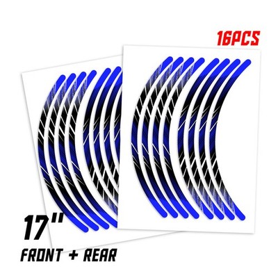 Blue L02B Rim Tape Sticker For Aprilia Dorsoduro 750 2008-2017 16 15 14 13 12 11