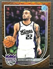 2025-26 Bowman Chrome Base #BCV-197 Devin Carter Reptilian Refractor