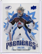 2024-25 upper deck ice Premieres Blue Trent Miner 388/399 #190 Colorado Avalanch
