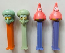 SPONGE BOB - PEZ Dispensers - SQUID WARD & PATRICK Variations