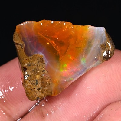 Äthiopische opal rough Specimen Schmuck Herstellung Natürlich Big Feuer Rau 26