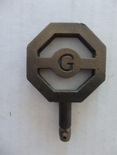 Vintage Solid Brass Garrison Woodstove Wood Burning Stove Door Key