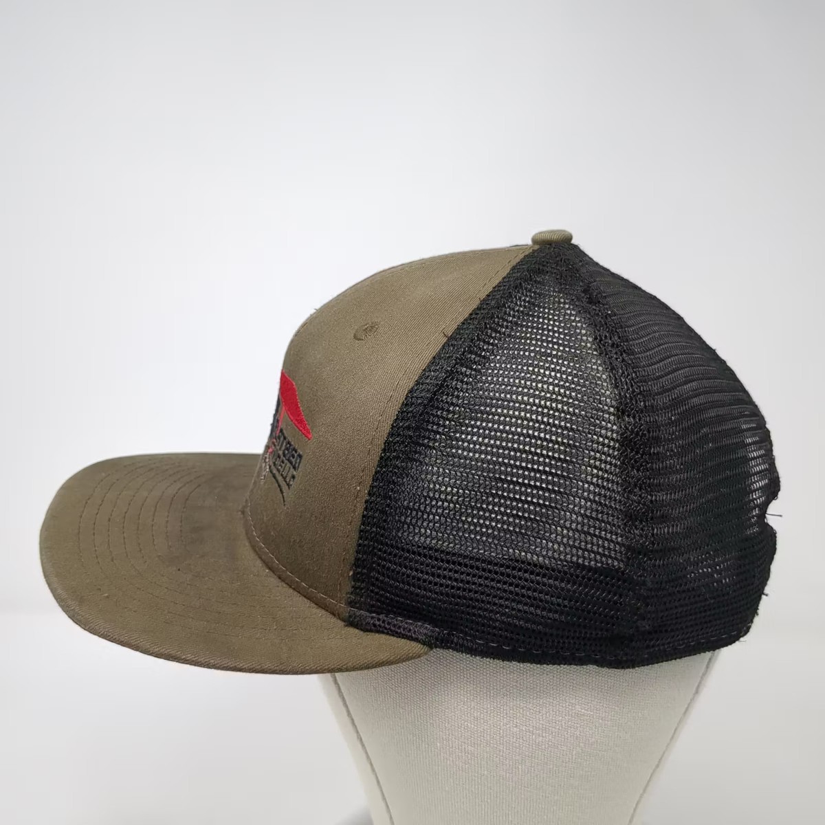New Era J&B Flatbed Service LLC Brown Trucker Hat One Size Snapback Mesh View 3